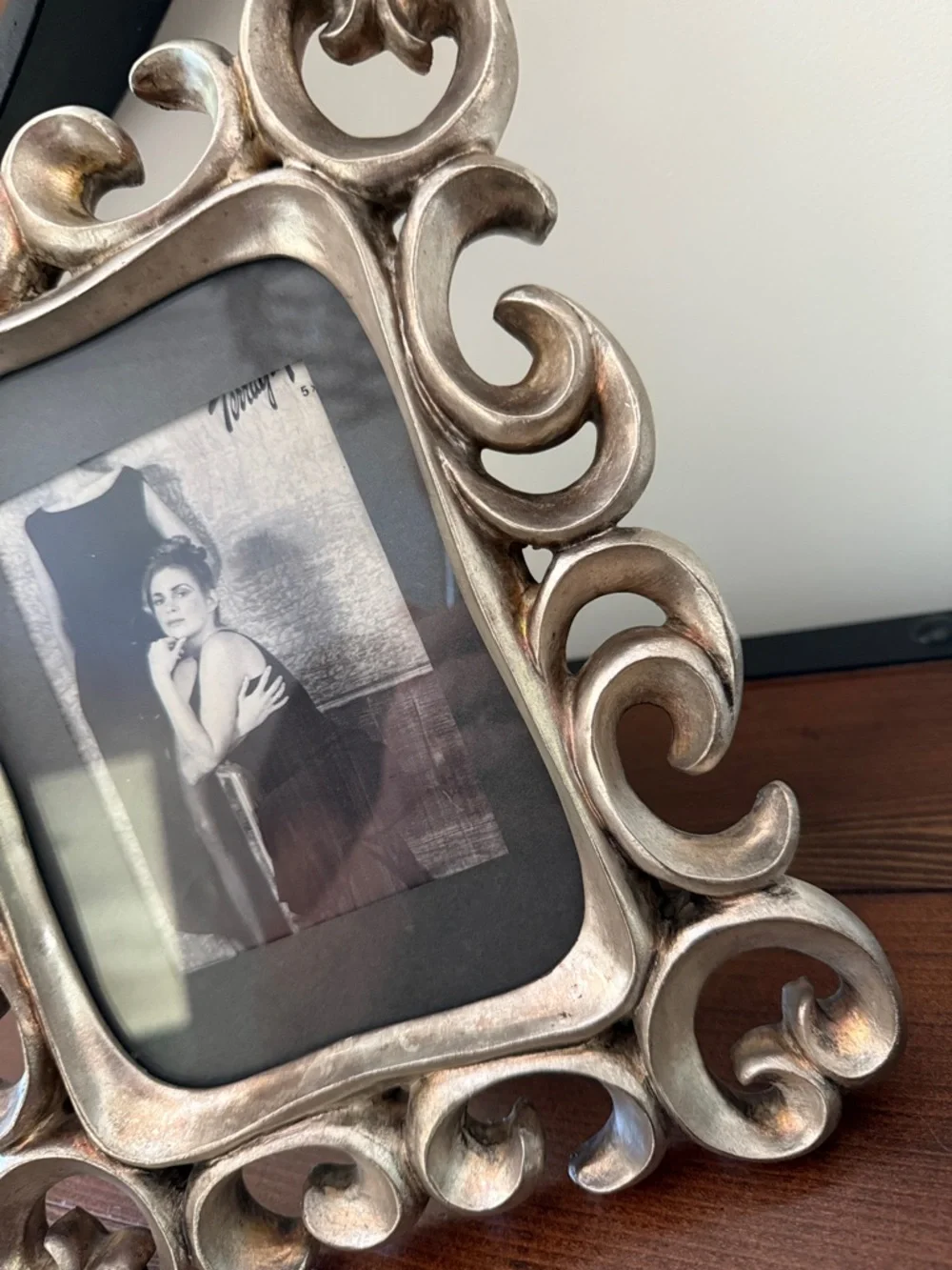 Vintage 1993 TerraGrafics Silver Ornate Scroll 5” x 7” Photo Frame, stunning 😍